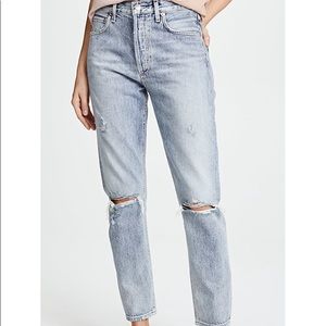 agolde distressed jeans